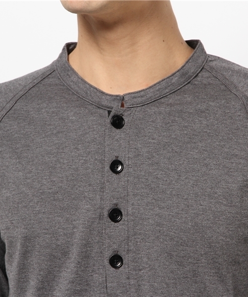 BHY-biography（ビーエイチワイバイオグラフィー）の「50/2 SU-PIMA HENLEY（Tシャツ/カットソー・メンズ・チャコールグレー・48/44）」の6枚目の写真