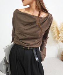 gossara | ドレープオフショルPO(ニット/セーター)