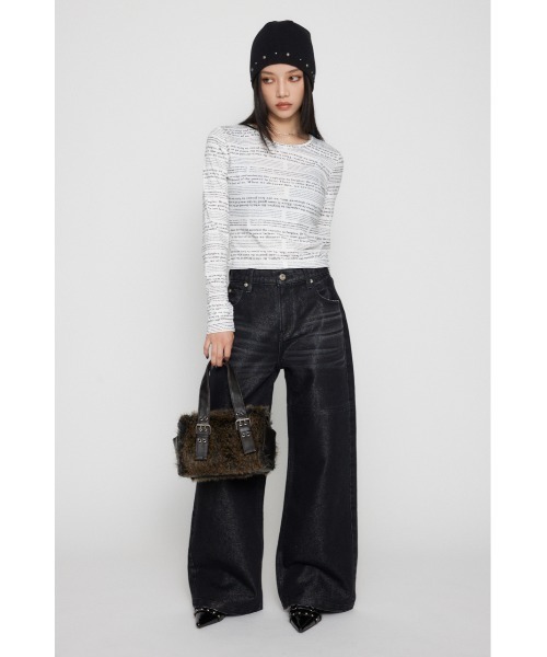 【美品】GLOW FACE ストレートデニム LAGUA GEM（ラグアジェム）の「GLOW FACE ストレートデニム（デニム