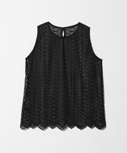 UNITED ARROWS（ユナイテッドアローズ）の「レース レイヤード カーディガン‐ウォッシャブル‐（ニット/セーター・レディース・ブラック/ダークグレー・FREE）」の20枚目の写真