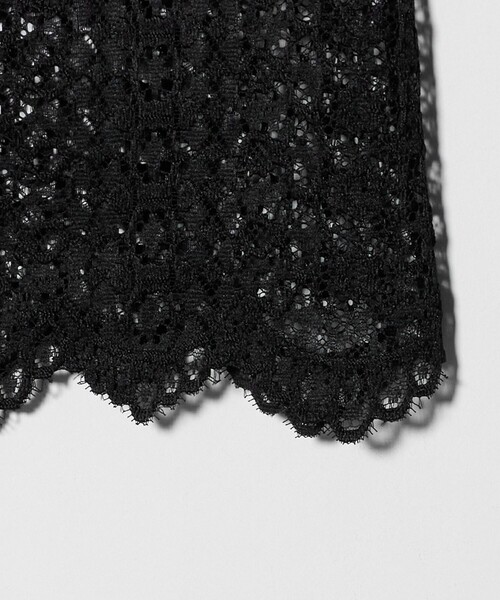 UNITED ARROWS（ユナイテッドアローズ）の「レース レイヤード カーディガン‐ウォッシャブル‐（ニット/セーター・レディース・ブラック/ダークグレー・FREE）」の22枚目の写真