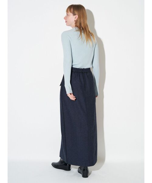 ELENDEEK（エレンディーク）の「パイピングラップスカート（スカート・レディース・アイボリー/ネイビー/グレー・02/01）」の13枚目の写真