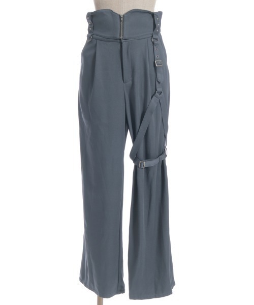 NIBBLE POISON（ニブルポイズン）の「ハーネス付ロングパンツ（その他パンツ・レディース・チャコール/ブラック・MEDIUM）」の8枚目の写真