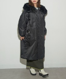 upperhights（アッパーハイツ）の「【upper hights】THE U-2 LONG HOODIE ミリタリーロングコート（モッズコート・レディース）」