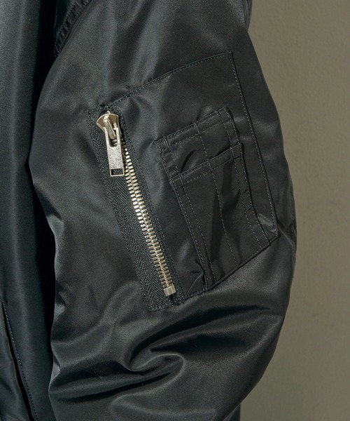 upperhights(アッパーハイツ)の「【upper hights】THE U-2 LONG HOODIE ミリタリーロングコート(モッズコート・レディース・ブラック/グレイッシュベージュ・0/1)」の14枚目の写真