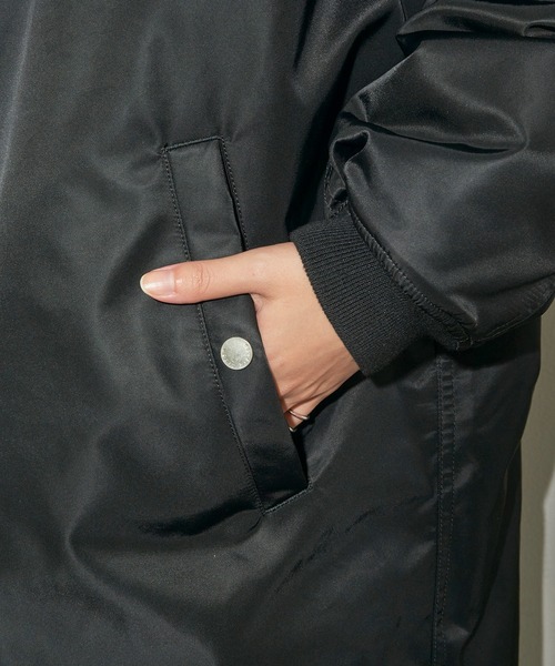 セール】【upper hights】THE U-2 LONG HOODIE ミリタリーロングコート