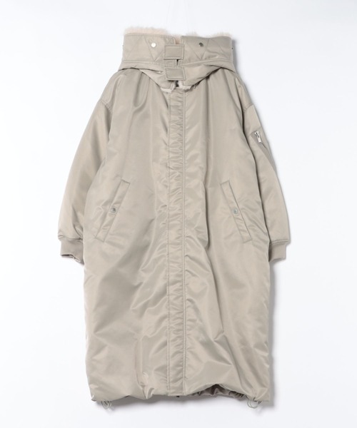 セール】【upper hights】THE U-2 LONG HOODIE ミリタリーロングコート