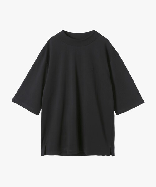 00s agnes b. black glitter lezard l/s 黒 メンズ 刺繍 コットン 半袖 Tシャツ 