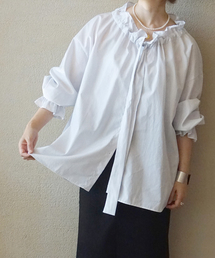 journal standard luxe☆リネントロカシュクールロングシャツ JOURNAL STANDARD LUXE（ジャーナルスタンダード ラックス）の