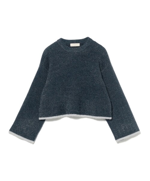 B:MING by BEAMS(ビーミングバイビームス)の「ソフト シャギー プルオーバー(ニット/セーター・レディース・ブルー系その他/ネイビー/ホワイト系その他5・ONE SIZE)」の1枚目の写真