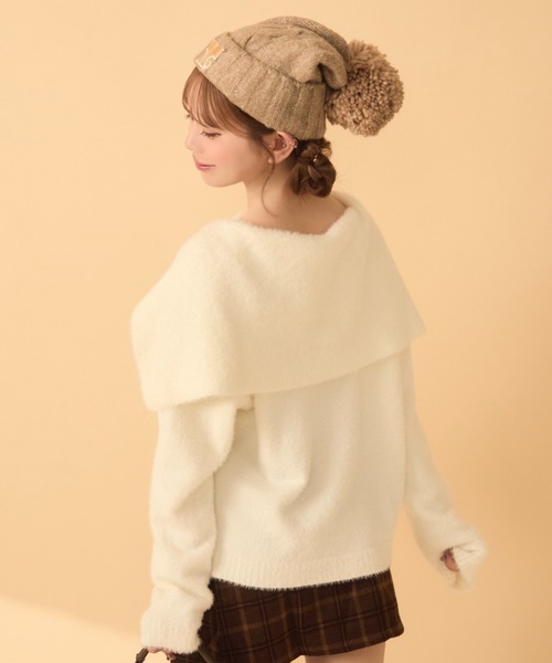 美品✨sandro サンドロ セーラーニット　サイズ1 アイボリー セール】セーラーカラーカーディガン（カーディガン/ボレロ