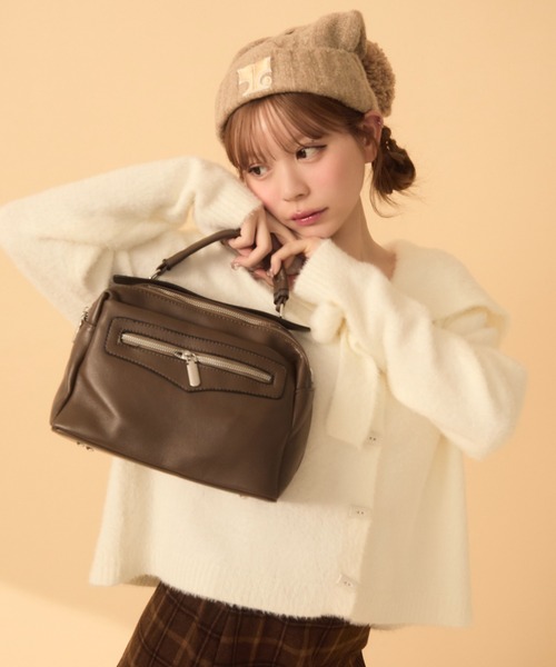 TITTY&CO.（ティティーアンドコー）の「セーラーカラーカーディガン（カーディガン/ボレロ・レディース・ブラウン/ベージュ/ピンク/アイボリー/ブルー・FREE）」の19枚目の写真