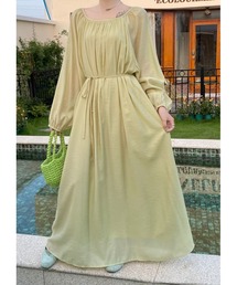 予約商品】ワンピース（イエロー/黄色系・ロング・マキシ丈