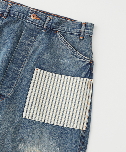 BOW WOW(バウワウ)の「BOWWOW / バウワウ LAPD PRISONER DENIM PT AGING(デニムパンツ・メンズ・サックスブルー・MEDIUM/LARGE)」の3枚目の写真