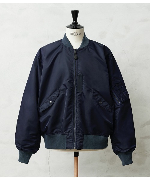 WAIPER.inc(ワイパーインク)の「WAIPER.inc 米軍 L-2A フライトジャケット MIL-J-5392Aモデル NAVY カスタムモデル【WP145】(ナイロンジャケット・メンズ・ネイビー・42)」の1枚目の写真