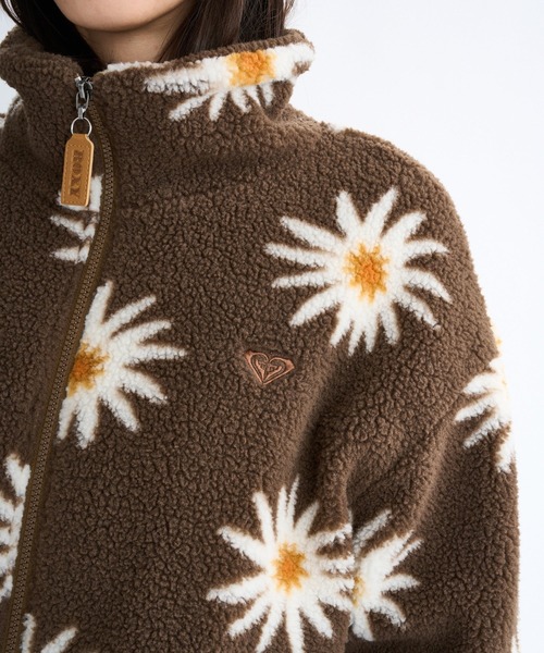 ROXY（ロキシー）の「ALL DAY /ロキシーフラワー柄ジップアップボア