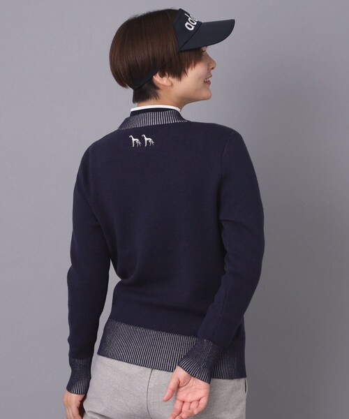 adabat（アダバット）の「【新レーベル ADABAT NAVY】 櫻井貴史コラボニット（ニット/セーター・レディース・ホワイト系/ネイビー・38/40/42）」の3枚目の写真