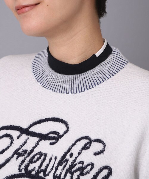 adabat（アダバット）の「【新レーベル ADABAT NAVY】 櫻井貴史コラボニット（ニット/セーター・レディース・ホワイト系/ネイビー・38/40/42）」の10枚目の写真