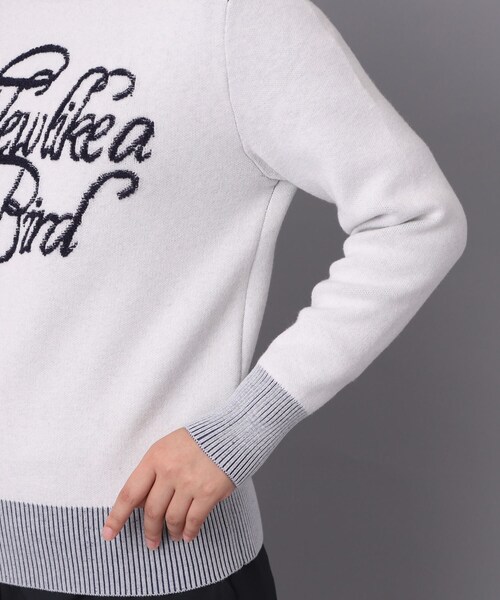 adabat（アダバット）の「【新レーベル ADABAT NAVY】 櫻井貴史コラボニット（ニット/セーター・レディース・ホワイト系/ネイビー・38/40/42）」の13枚目の写真