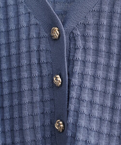 natural couture（ナチュラルクチュール）の「【WEB限定】チェック編みカーデ（カーディガン/ボレロ・レディース・ブラック/アイボリー/ピンク/モカ/ブルー・FREE）」の15枚目の写真