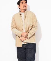 長袖 シャツ メンズ 大きいサイズ コーデュロイ ボタンダウン カジュアル オフィスカジュアル B&T CLUB (ビーアンドティークラブ)