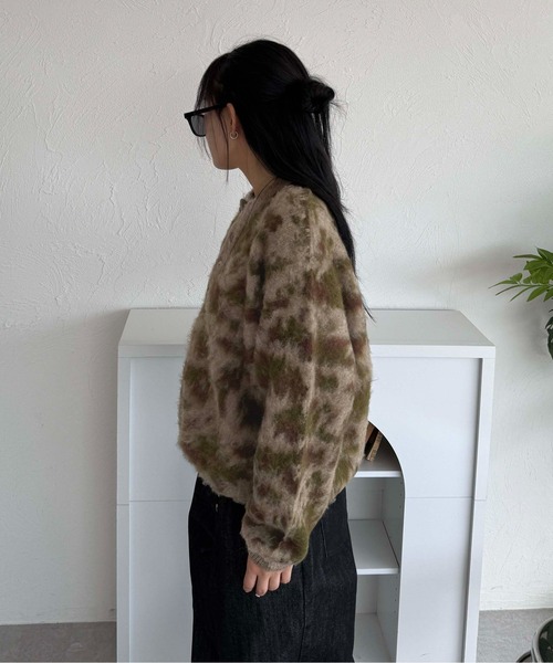 sedacle(セダクル)の「カモフラヘンリーネックニット(ニット/セーター・メンズ・ネイビー/ベージュ/グレー・LARGE/MEDIUM/SMALL)」の22枚目の写真