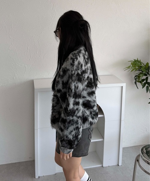sedacle(セダクル)の「カモフラヘンリーネックニット(ニット/セーター・メンズ・ネイビー/ベージュ/グレー・LARGE/MEDIUM/SMALL)」の10枚目の写真