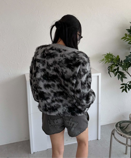 sedacle(セダクル)の「カモフラヘンリーネックニット(ニット/セーター・メンズ・ネイビー/ベージュ/グレー・LARGE/MEDIUM/SMALL)」の14枚目の写真