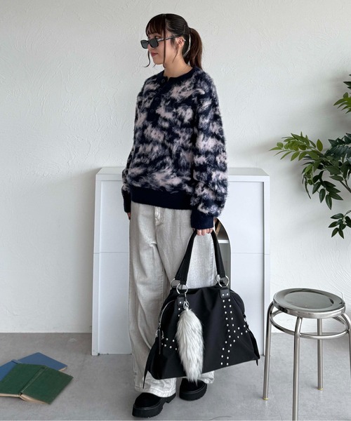 カモフラヘンリーネックニット（ニット/セーター）｜sedacle（セダクル