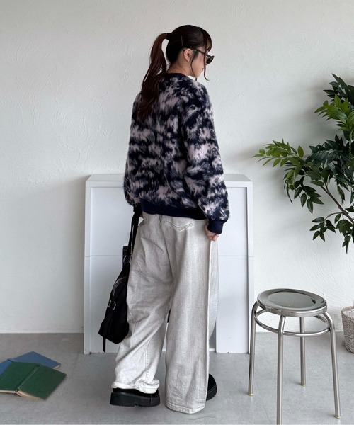 sedacle(セダクル)の「カモフラヘンリーネックニット(ニット/セーター・メンズ・ネイビー/ベージュ/グレー・LARGE/MEDIUM/SMALL)」の16枚目の写真