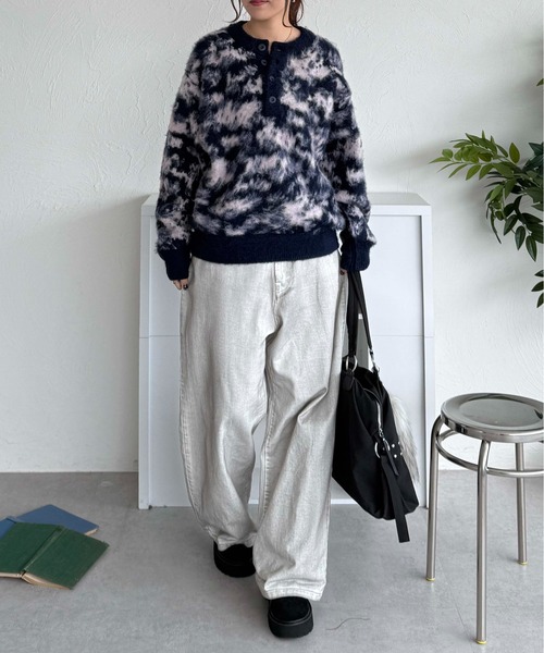 s*＊様 【最終値下げ】gadidanoniem ニット　BEGBIE gadid anoniem(ガディッドアノニム) プルオーバーニット ブラウン