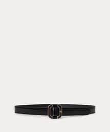 LAUREN RALPH LAUREN(ローレン ラルフ ローレン)のスライドバックル クロコエンボスド レザー ベルト(ベルト)