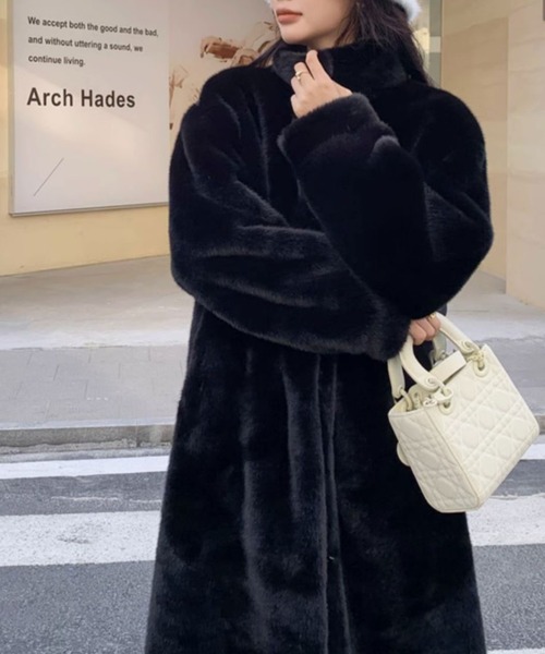 セール】フェイクファーロングコート（その他アウター）｜Diosfront