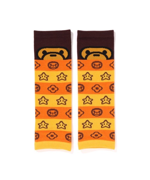 A BATHING APE(アベイシングエイプ)の「MILO FACE BABY LEG WARMERS(その他ベビー用品・キッズ・ピンク/ブルー/イエロー・FREE)」の3枚目の写真
