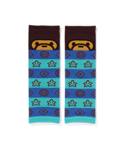 A BATHING APE(アベイシングエイプ)の「MILO FACE BABY LEG WARMERS(その他ベビー用品・キッズ・ピンク/ブルー/イエロー・FREE)」の2枚目の写真
