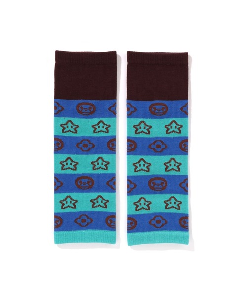A BATHING APE(アベイシングエイプ)の「MILO FACE BABY LEG WARMERS(その他ベビー用品・キッズ・ピンク/ブルー/イエロー・FREE)」の4枚目の写真