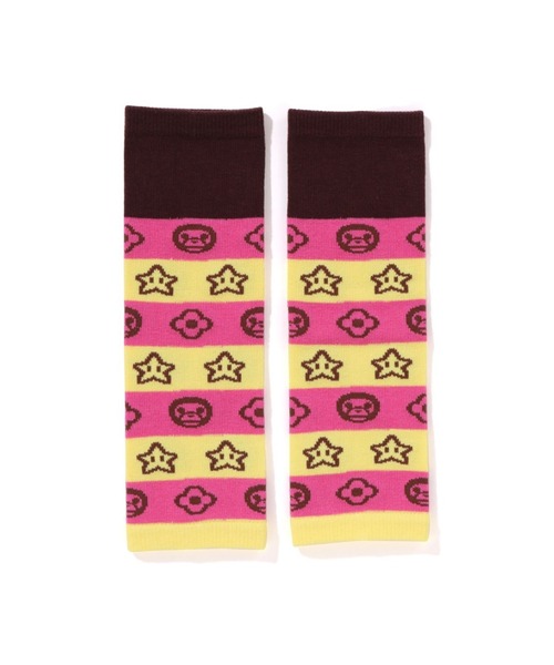 A BATHING APE(アベイシングエイプ)の「MILO FACE BABY LEG WARMERS(その他ベビー用品・キッズ・ピンク/ブルー/イエロー・FREE)」の6枚目の写真