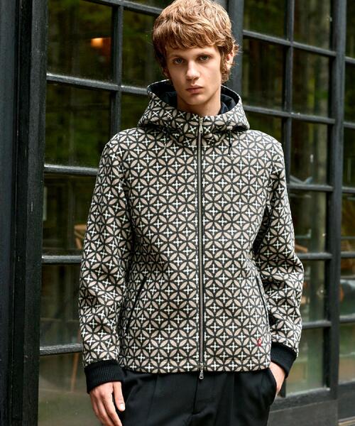 DRESSTERIOR(ドレステリア)の「オーバーラップサークル ウールジャカードパーカー(ブルゾン・メンズ・ベージュ系・90/91/92)」の1枚目の写真