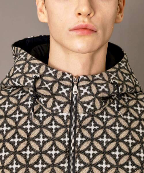 DRESSTERIOR(ドレステリア)の「オーバーラップサークル ウールジャカードパーカー(ブルゾン・メンズ・ベージュ系・90/91/92)」の10枚目の写真