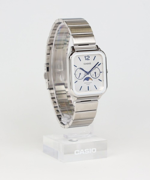 CASIO(カシオ)の「CASIO Collection / ムーンフェイズ / MTP-M305D-7AJF(アナログ腕時計・メンズ・ホワイト×シルバー・FREE)」の4枚目の写真