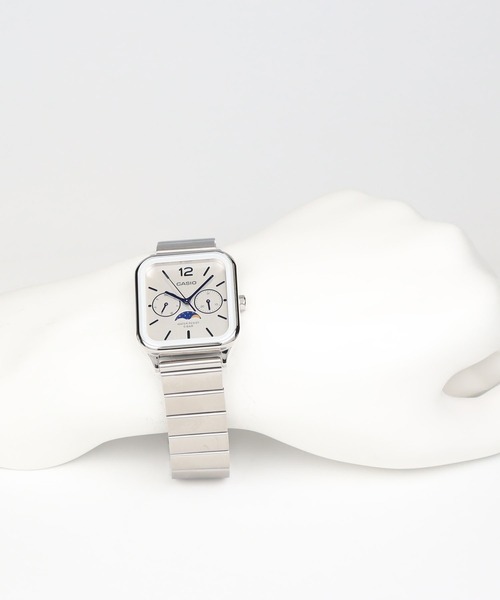 CASIO(カシオ)の「CASIO Collection / ムーンフェイズ / MTP-M305D-7AJF(アナログ腕時計・メンズ・ホワイト×シルバー・FREE)」の9枚目の写真