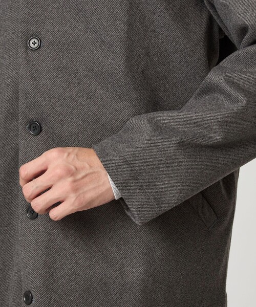 green label relaxing（グリーンレーベルリラクシング）の「WONDER CLOTH ノーカラー カーディガン -ストレッチ-（カーディガン/ボレロ・メンズ・グレー/ダークブラウン/ダークグレー・S/M/L/XL）」の18枚目の写真