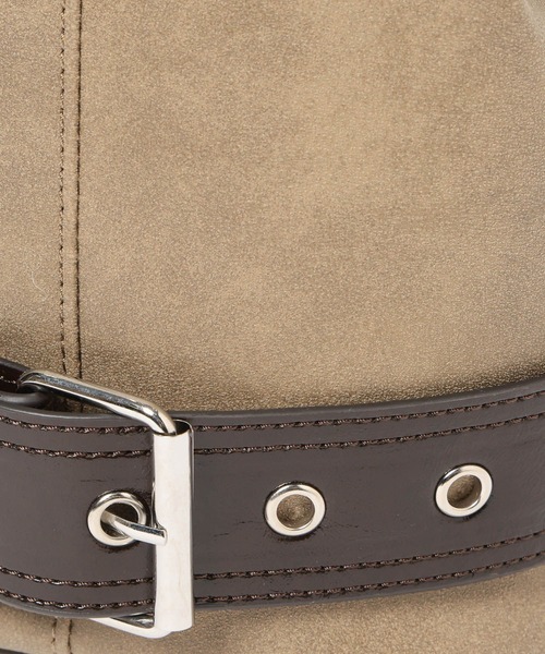 LAKOLE（ラコレ）の「アイレットベルト巾着バッグ / 607728（ハンドバッグ・レディース・グレイッシュベージュ/ブラック・FREE）」の18枚目の写真