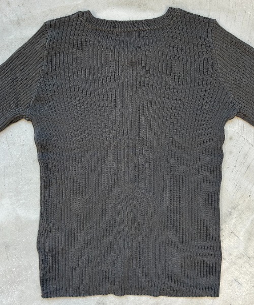 AIC.（エーアイシー）の「シアー切り替えリブカーディガン（ニット/セーター・レディース・オフホワイト/チャコールグレー・FREE）」の11枚目の写真