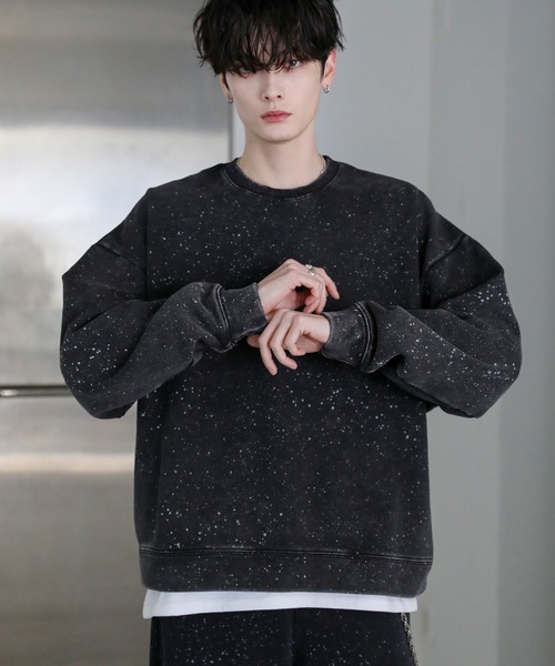 セール】ピグメント加工ヘビーウェイトクルースウェット（スウェット