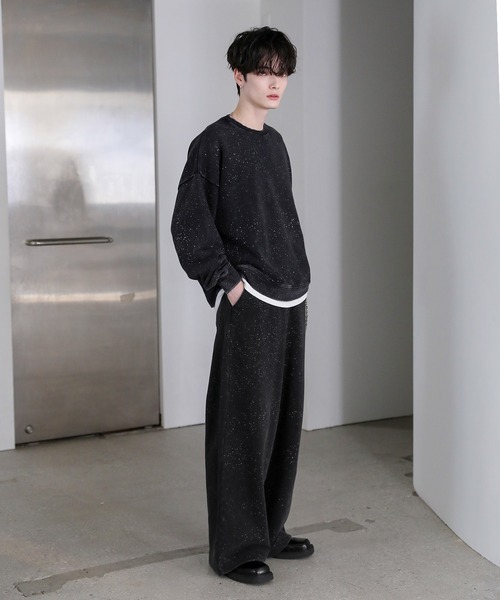 ピグメント加工ヘビーウェイトクルースウェット（スウェット