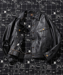 Lee(リー)のLee × Chah Chah × FREAK'S STORE/リー×チャーチャー×フリークスストア 別注 Lee × Chah Chah LEATHER RIDERS/リー チャーチャー レザー ライダース(ライダースジャケット)