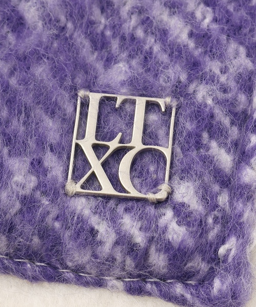 LOVETOXIC（ラブトキシック）の「【LTXC】チェックボリュームマフラー（マフラー・キッズ・ピンク/パープル/ブラック/ブルー・F）」の8枚目の写真