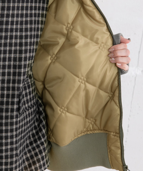 POU DOU DOU（プードゥドゥ）の「MA-1ブルゾン（MA-1・レディース・アイボリー/ブラック/カーキ・M）」の15枚目の写真