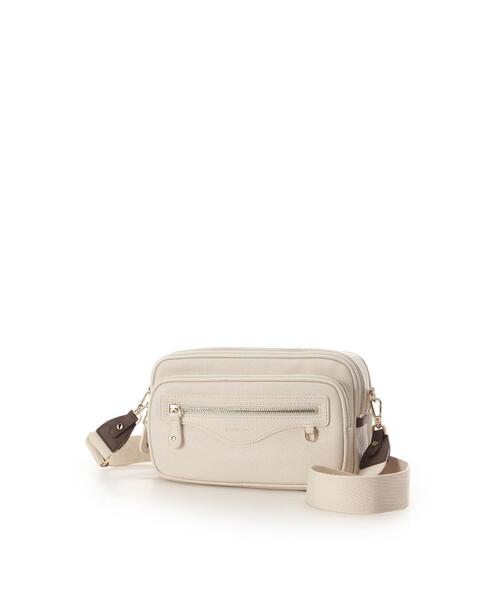 Samantha Thavasa（サマンサタバサ）の「カジュアルテイストスクエアショルダーバッグ（ショルダーバッグ・レディース・グレイッシュベージュ/ブラック/オフホワイト・FREE）」の5枚目の写真